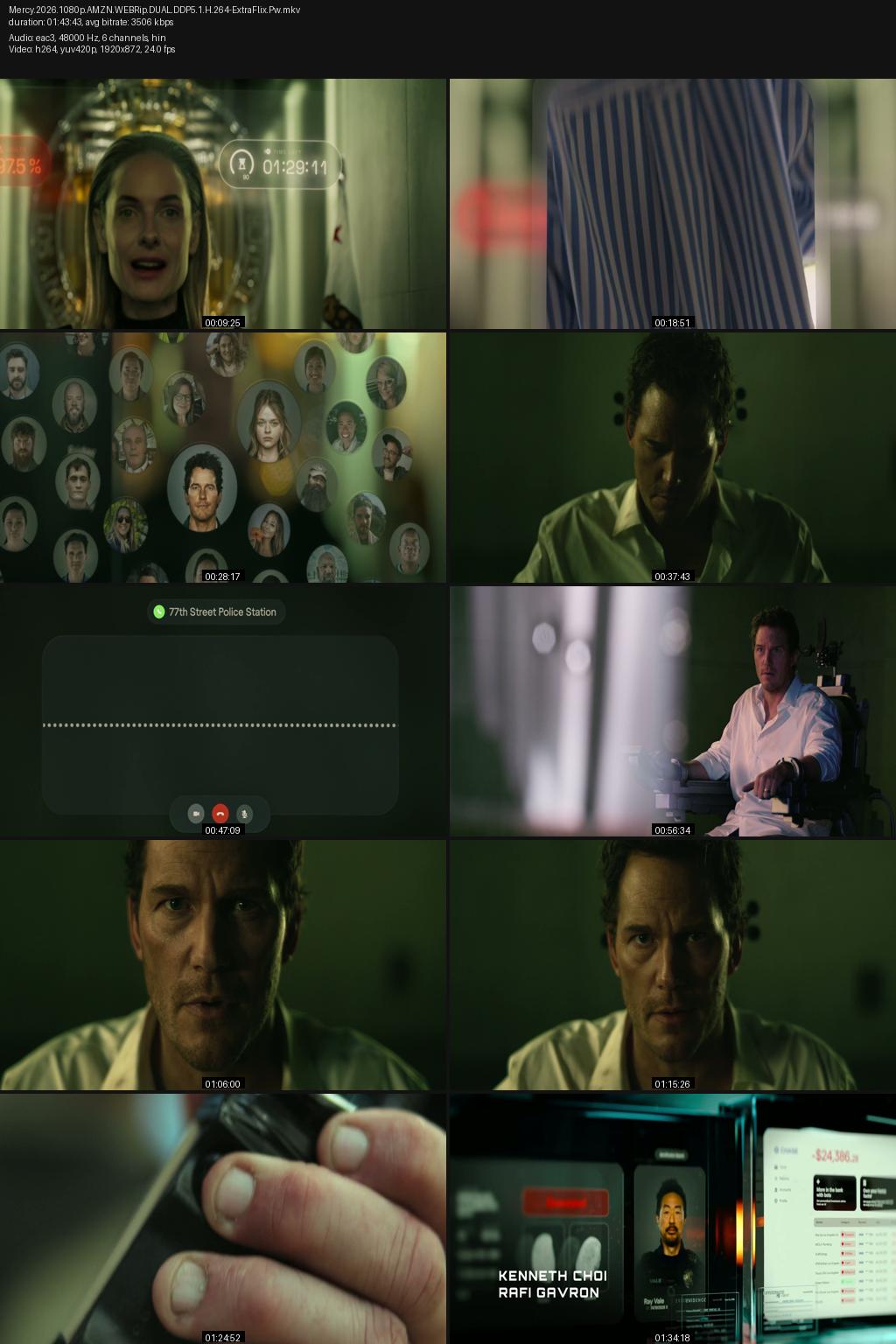 Mercy (2026) [Hindi-English] 4K 2160p 1080p 720p 480p Amazon WEBRip ESub Screenshots