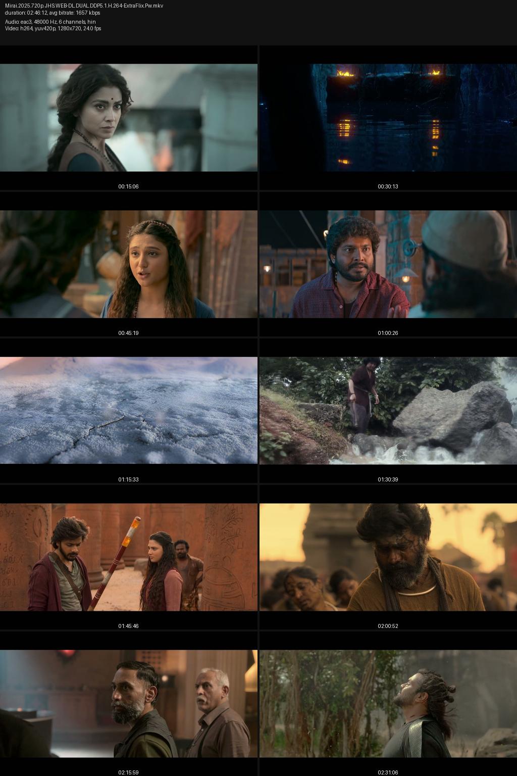 Mirai (2025) [Hindi-Telugu] 4K 2160p 1080p 720p 480p JioHotstar WEB-DL ESub Screenshots