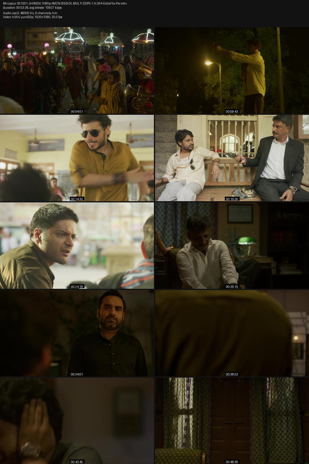 Mirzapur Season 1 (2018) [Hindi] 1080p 720p 480p Amazon WEB-DL ESub Screenshots