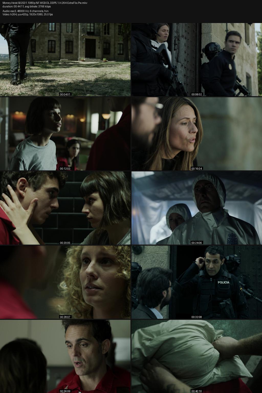 Money Heist aka La casa de papel Season 2 (2018) 1080p | 720p | 480p Netflix [Hindi-Spanish] ESubs Screenshots