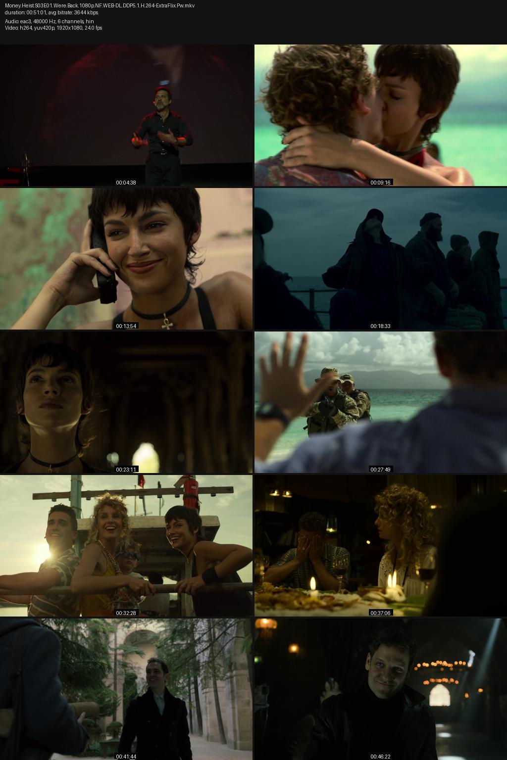 Money Heist aka La casa de papel Season 3 (2020) 1080p | 720p | 480p Netflix WEB-DL [Hindi-Spanish] ESubs Screenshots