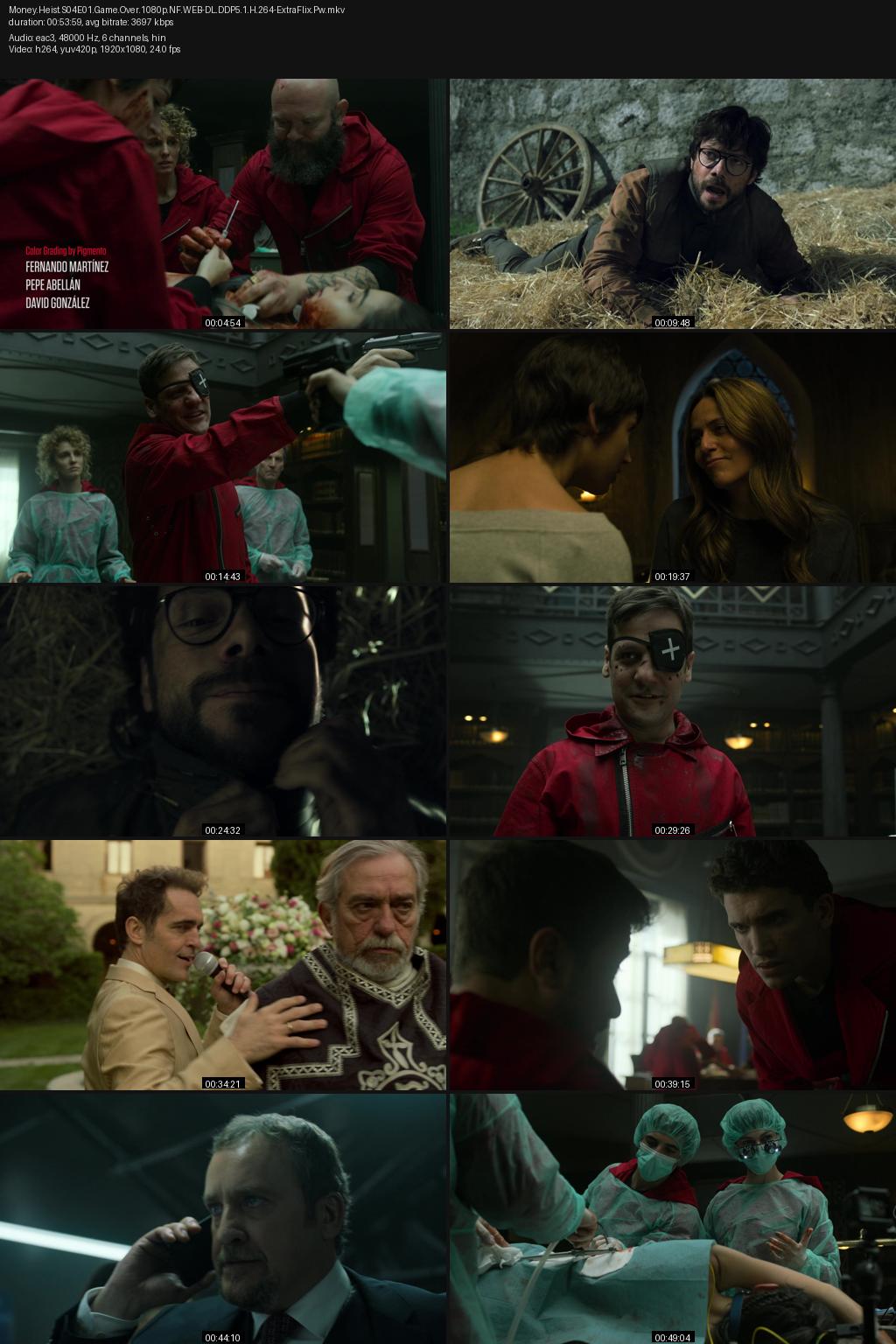 Money Heist aka La casa de papel Season 4 (2020) [Hindi-Spanish] 1080p 720p 480p Netflix WEB-DL ESubs Screenshots