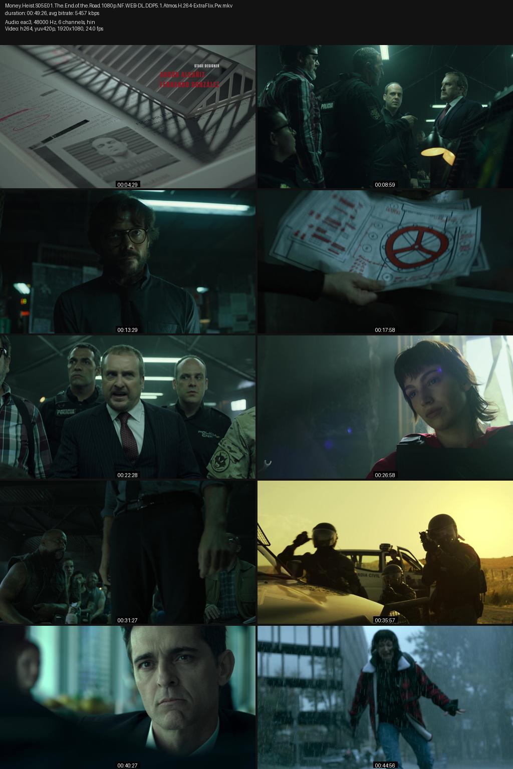 Money Heist aka La casa de papel Season 5 (2021) [Hindi-Spanish] 1080p 720p 480p Netflix WEB-DL ESubs Screenshots
