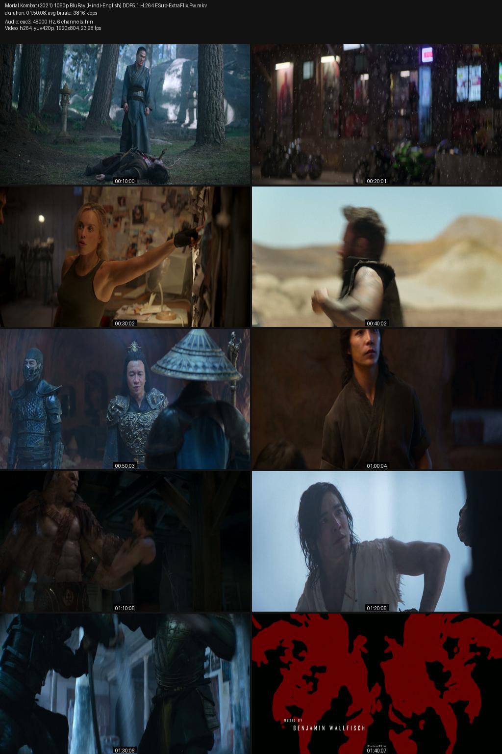 Mortal Kombat (2021) [Hindi-English] 1080p 720p 480p BluRay ESubs Screenshots