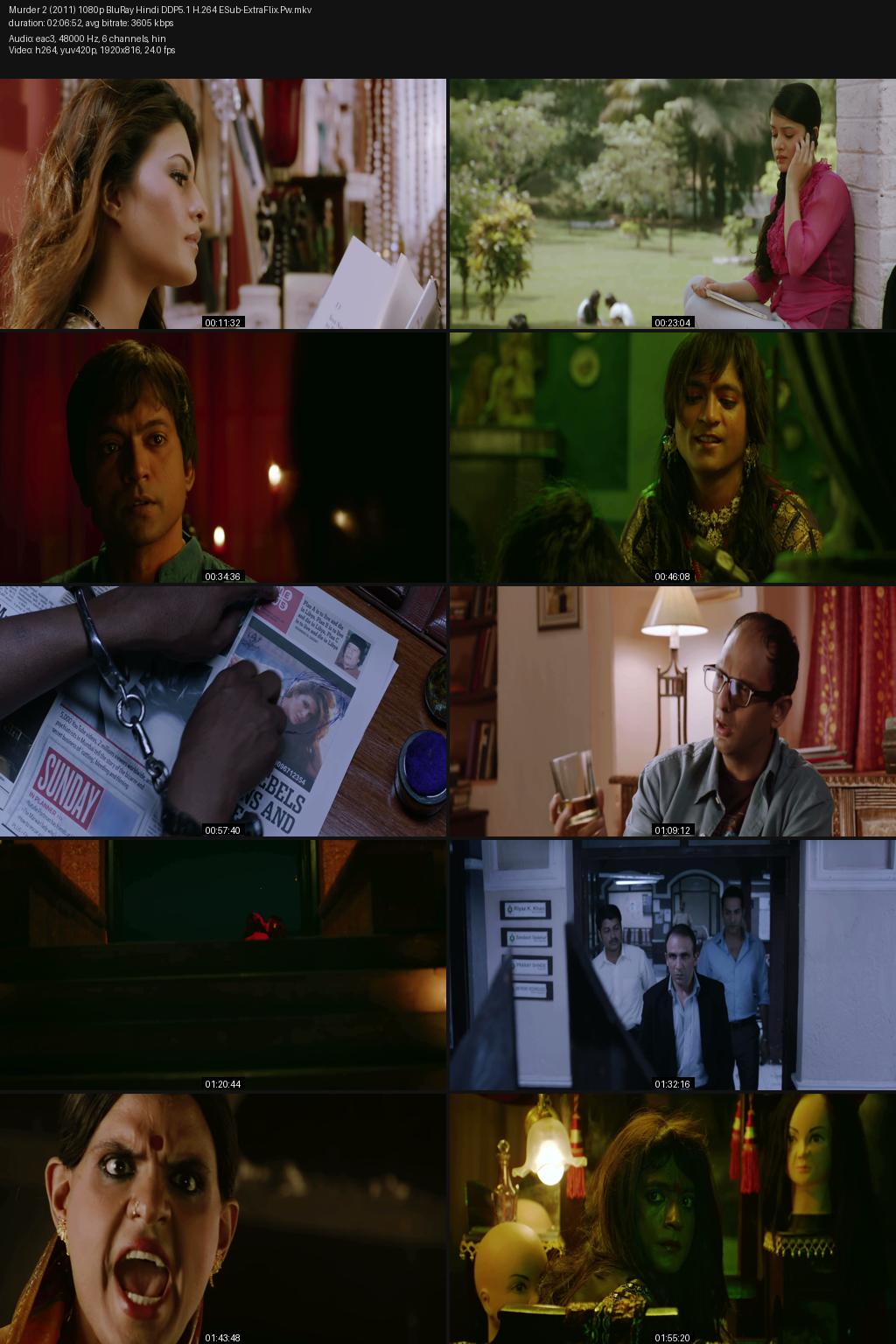 Murder 2 (2011) [Hindi] 1080p 720p 480p BluRay ESub Screenshots