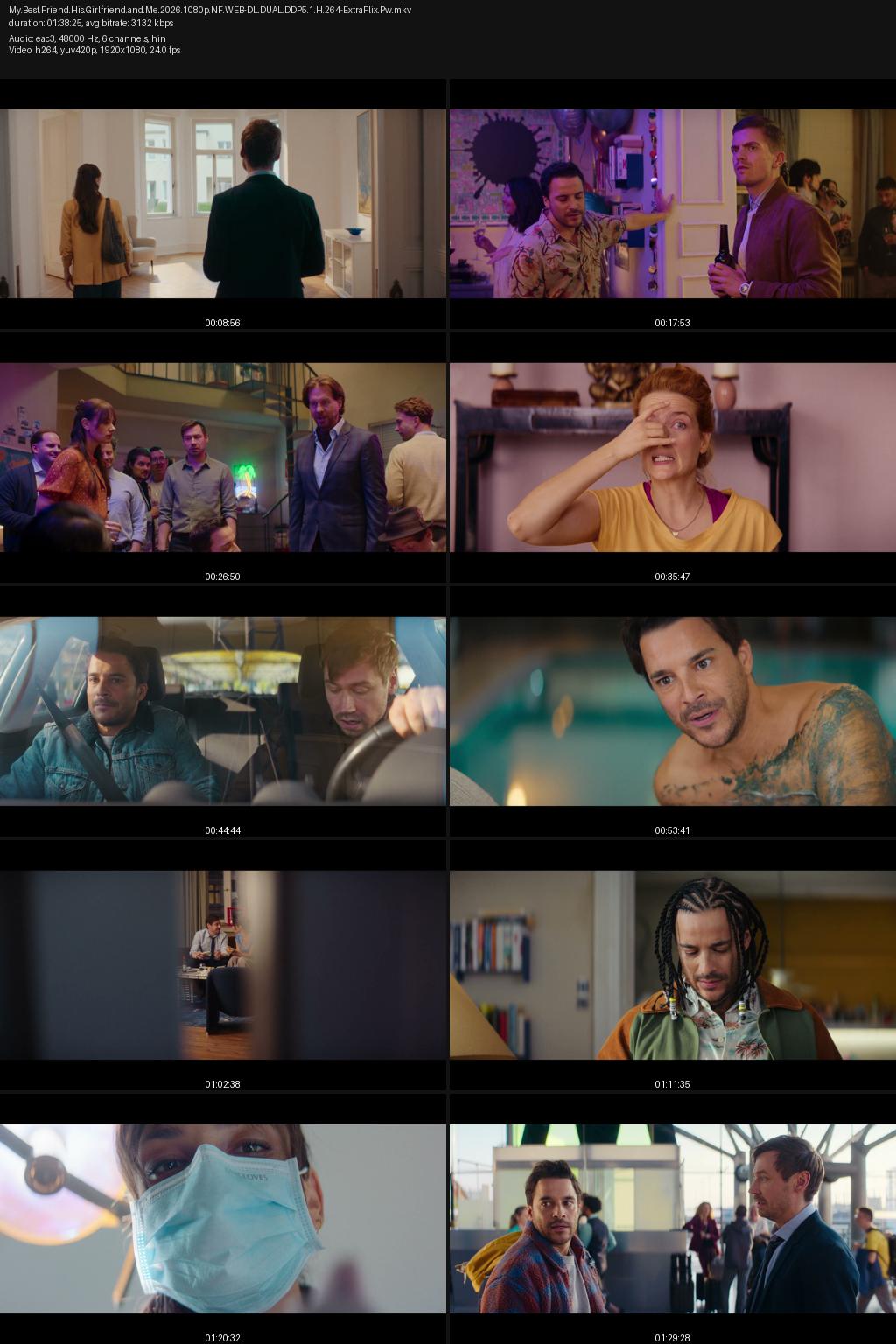 My Best Friend, His Girlfriend and Me (2026) [Hindi-German] 4K 2160p 1080p 720p 480p Netflix WEB-DL ESubs Screenshots