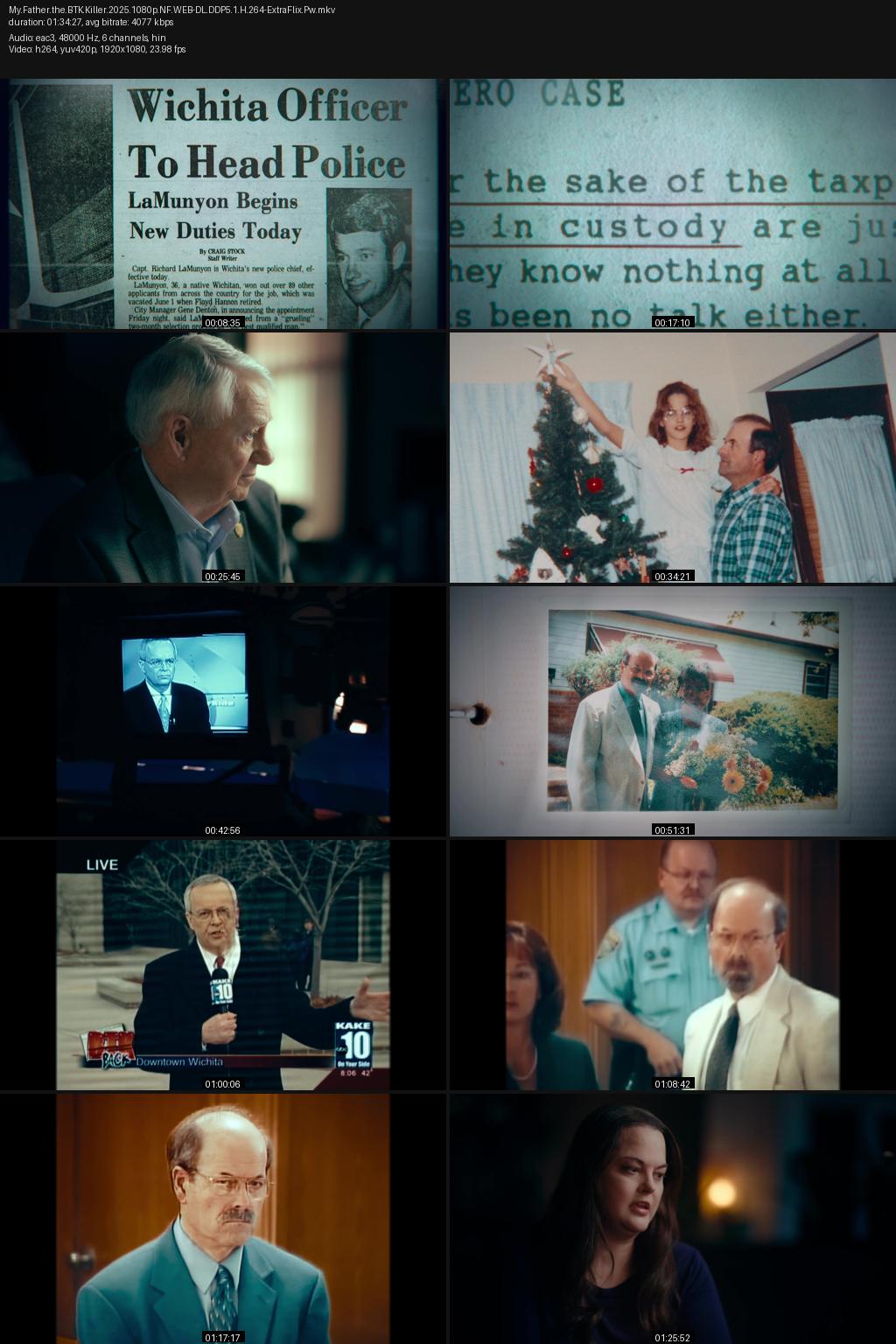 My Father, the BTK Killer (2025) [Hindi-English] 1080p 720p 480p Netflix WEB-DL ESubs Screenshots