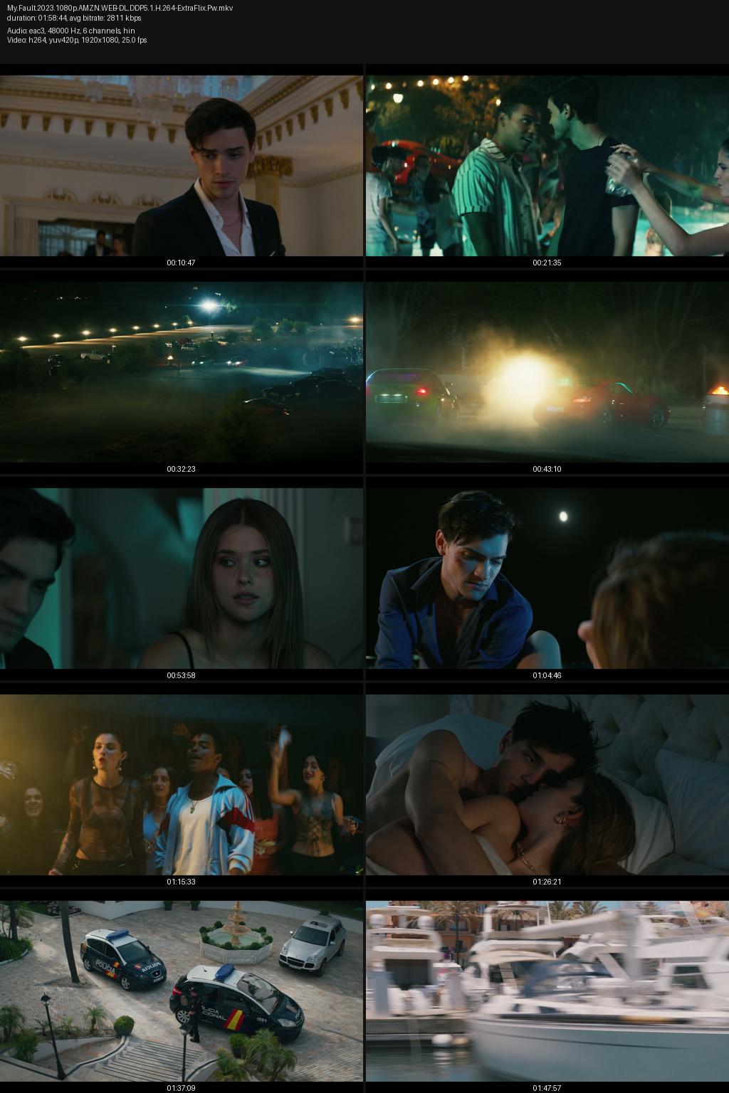 My Fault aka Culpa Mia (2023) [Hindi-Spaish] 4K 2160p 1080p 720p 480p Amazon WEB-DL ESubs Screenshots