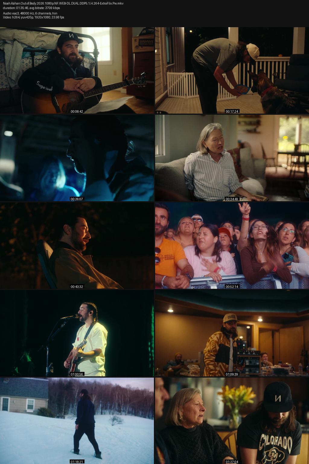 Noah Kahan: Out of Body (2026) [Hindi-English] 1080p 720p 480p Netflix WEB-DL ESubs Screenshots