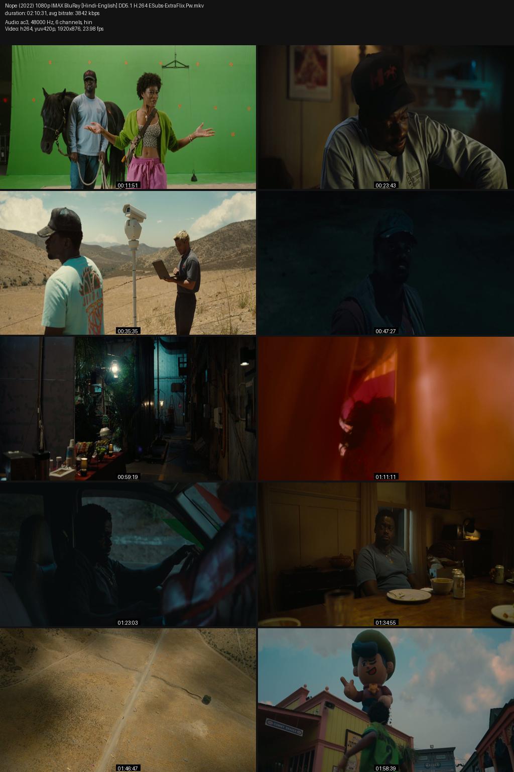 Nope (2022) [Hindi-English] 1080p 720p 480p BluRay ESubs Screenshots