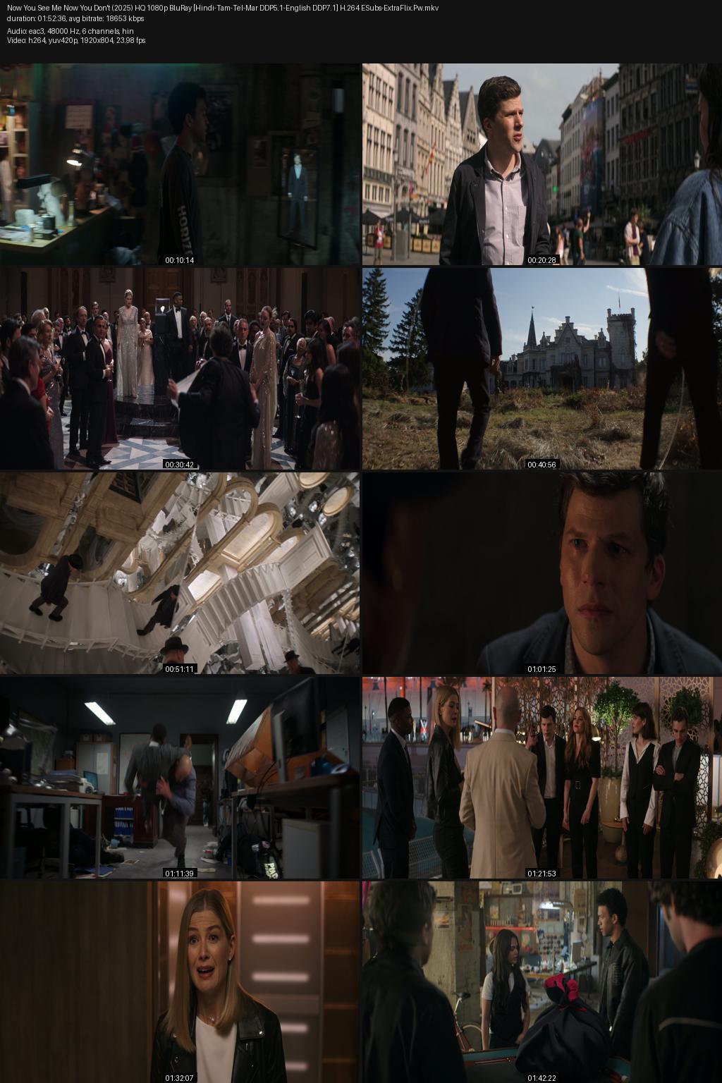 Now You See Me: Now You Don’t (2025) [Hindi-English] 4K 2160p 1080p 720p 480p BluRay ESubs Screenshots