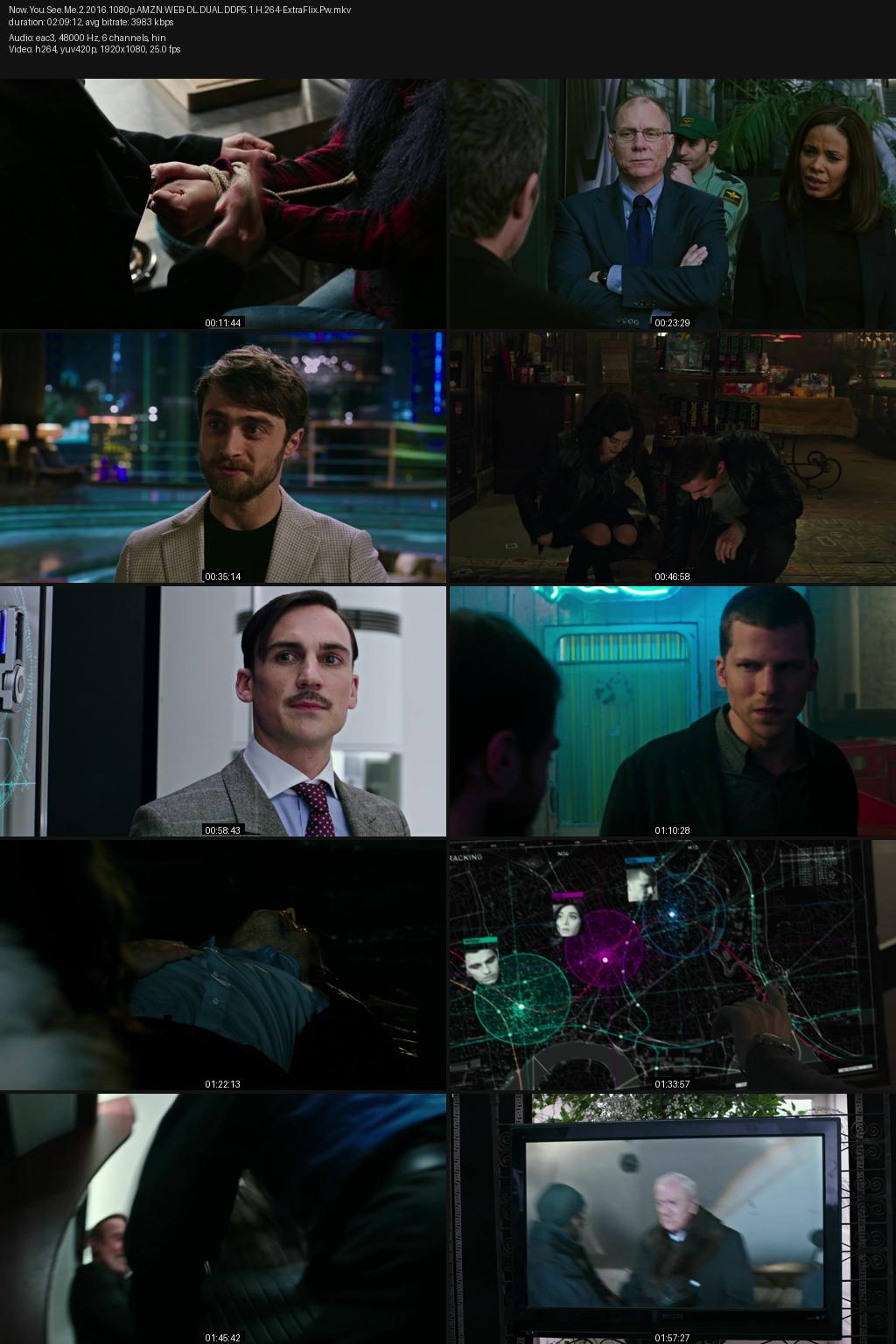 Now You See Me 2 (2016) [Hindi-English] 1080p 720p 480p Amazon WEB-DL ESub Screenshots