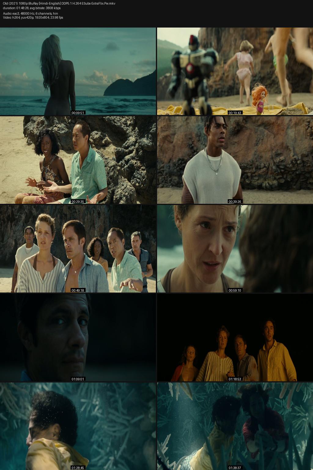 Old (2021) [Hindi-English] 1080p 720p 480p BluRay ESubs Screenshots