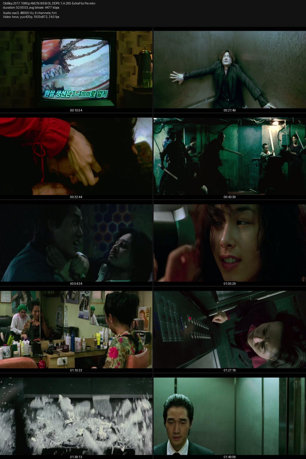 Oldboy (2003) [Hindi-Korean] 1080p 720p 480p Amazon WEB-DL ESub Screenshots