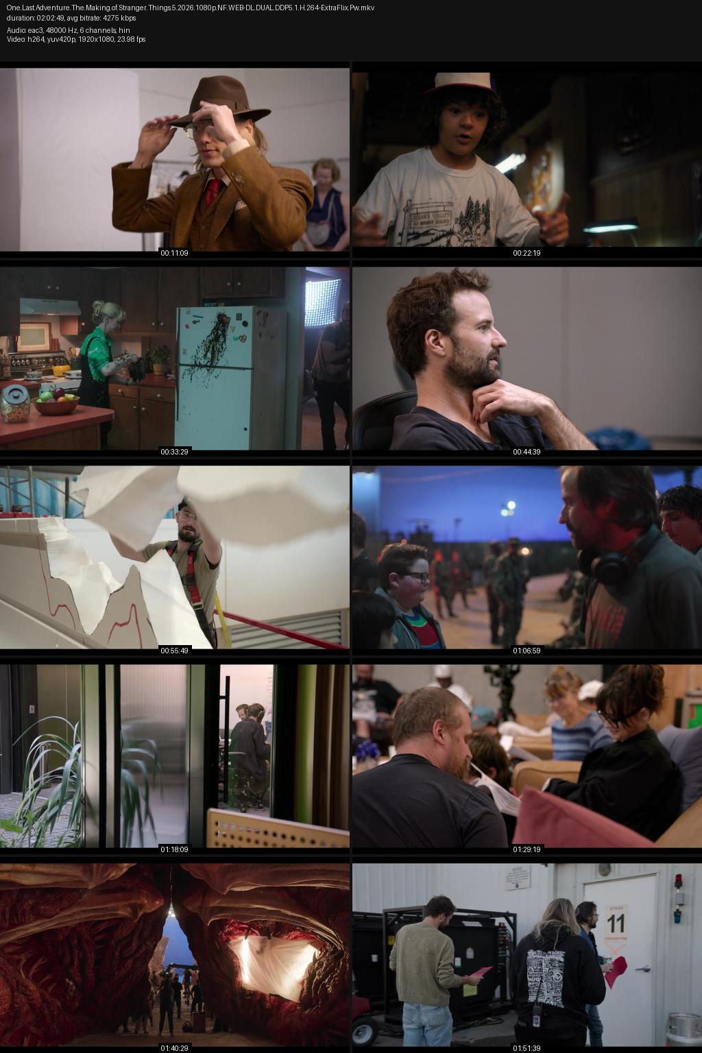 One Last Adventure: The Making of Stranger Things 5 (2026) [Hindi-English] 1080p 720p 480p Netflix WEB-DL ESubs Screenshots