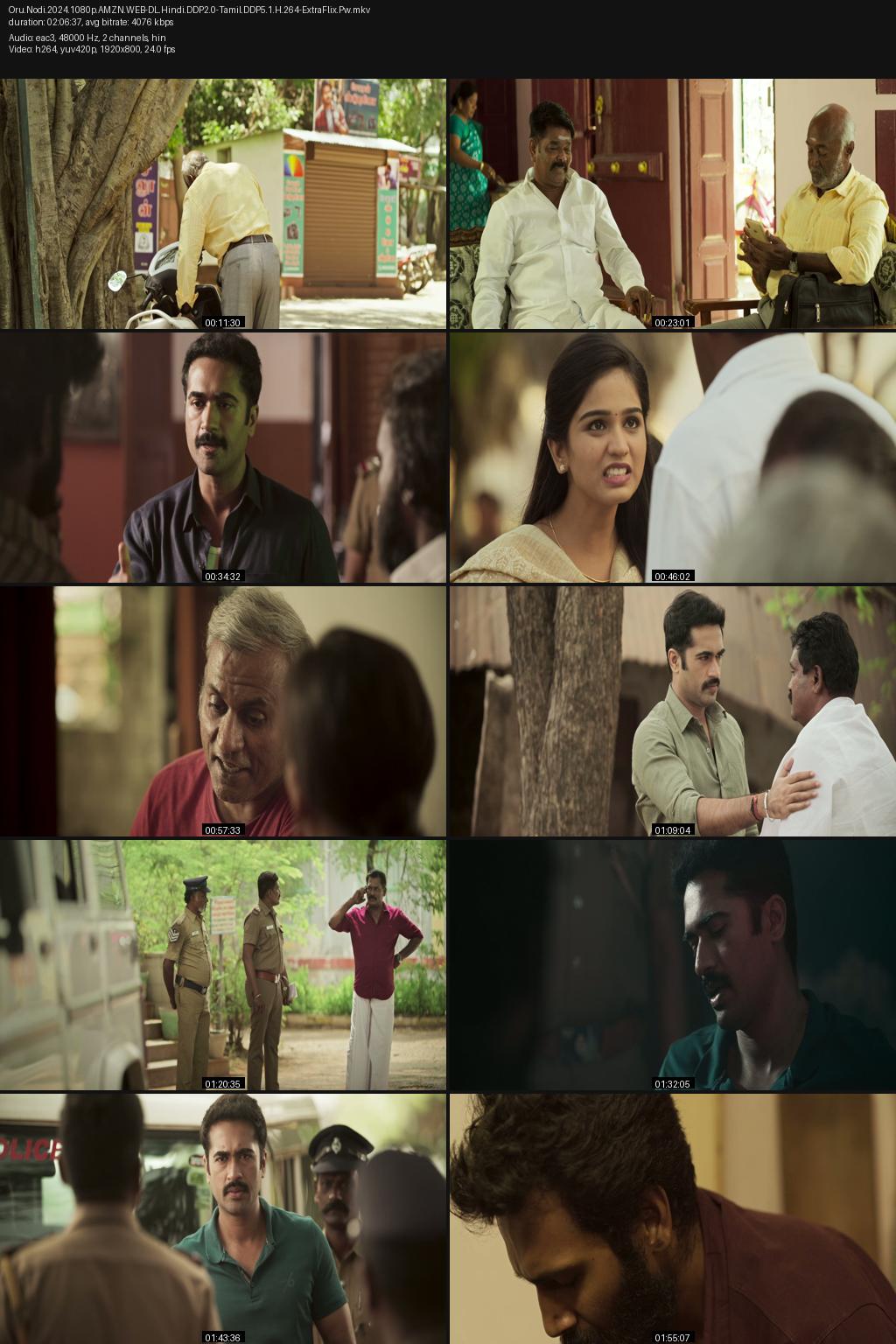 Oru Nodi (2024) [Hindi-Tamil] UNCUT 1080p 720p 480p Amazon WEB-DL ESub Screenshots