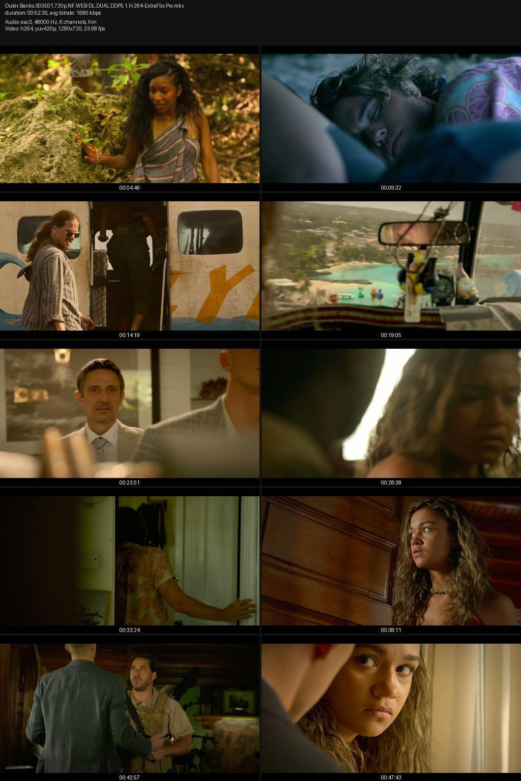 Outer Banks Season 3 (2023) [Hindi-English] 1080p 720p 480p Netflix WEB-DL ESubs Screenshots
