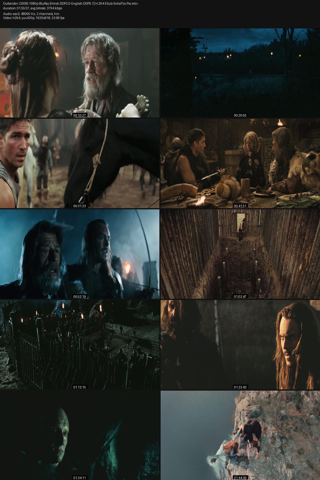 Outlander (2008) [Hindi-English] 1080p 720p 480p BluRay ESub Screenshots