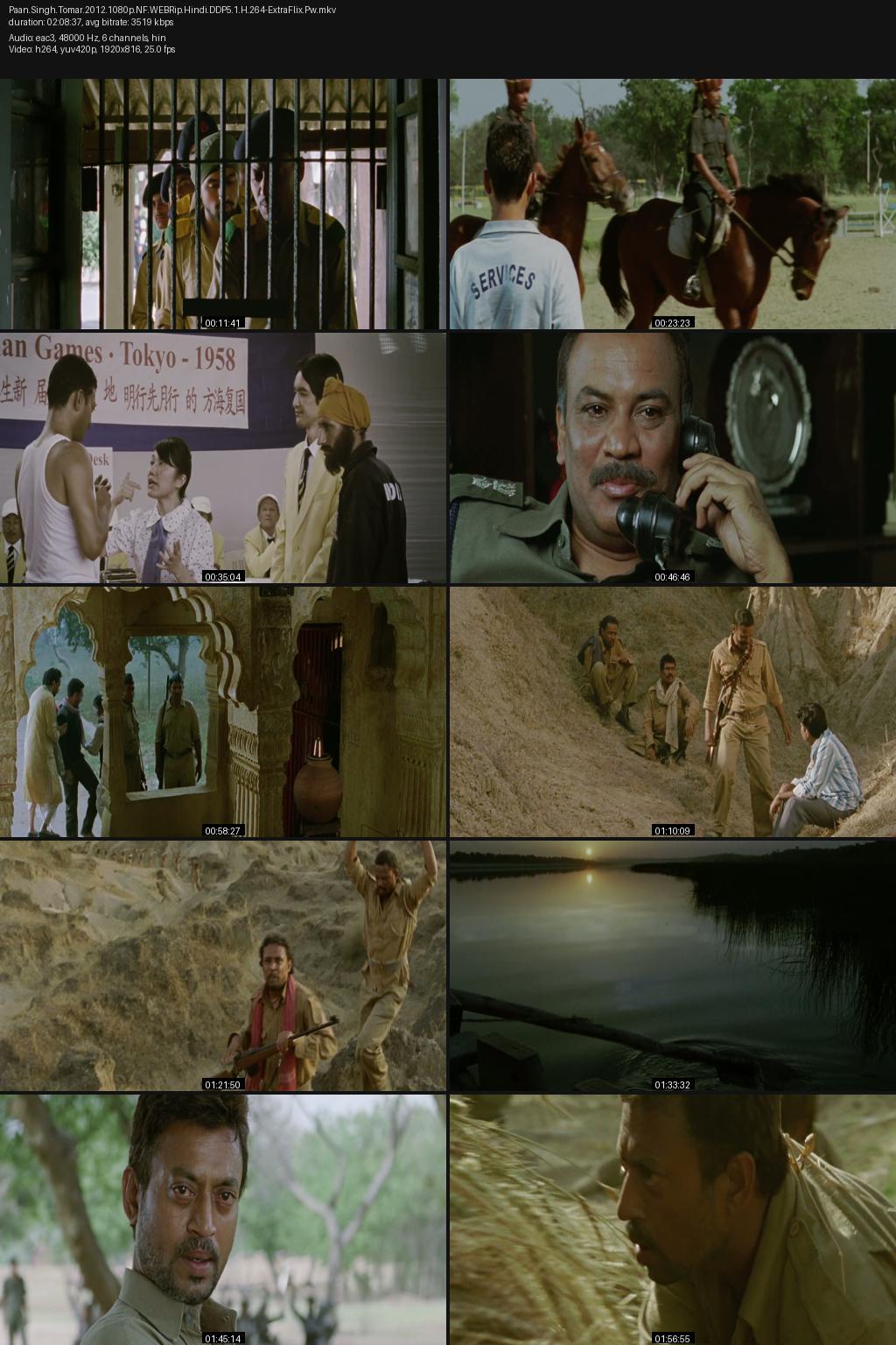 Paan Singh Tomar (2012) [Hindi] 1080p 720p 480p Netflix WEB-DL ESub Screenshots