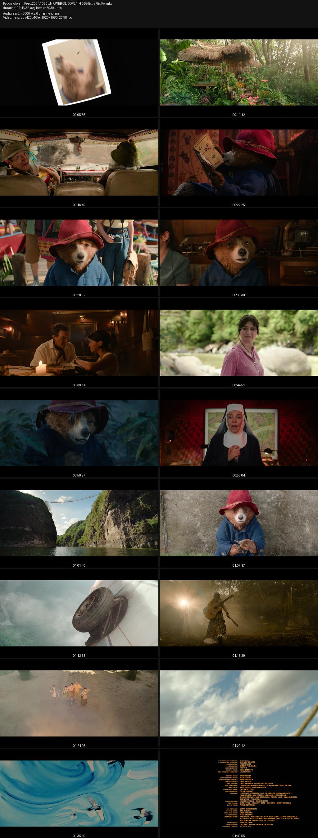 Paddington in Peru (2024) 1080p | 720p | 480p Netflix WEB-DL [Hindi-English] ESub Screenshots