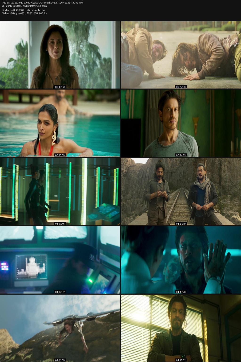 Pathaan (2023) [Hindi] 4K 2160p 1080p 720p 360p Amazon WEB-DL ESubs Screenshots