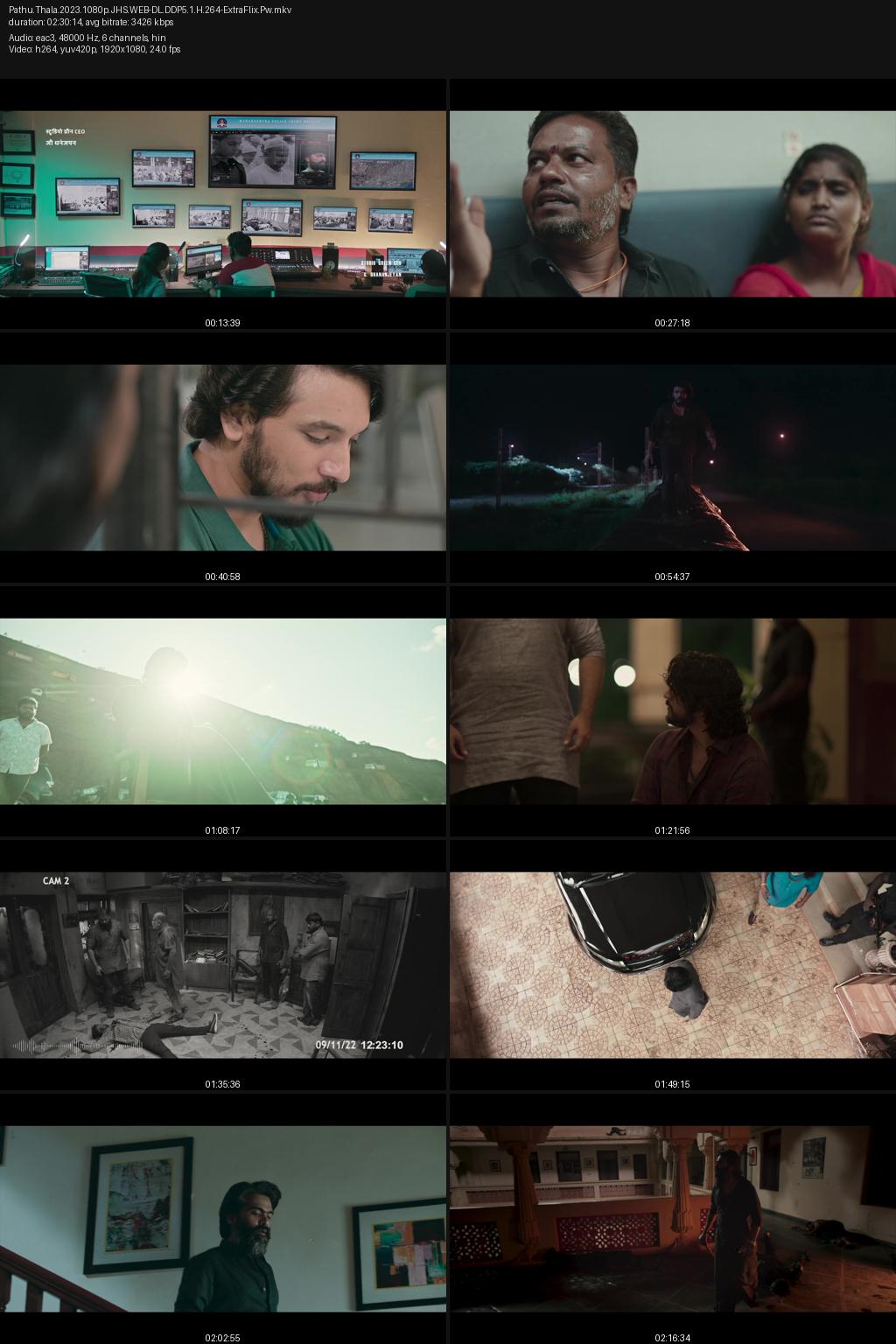 Pathu Thala (2023) Hindi 1080p 720p 480p JioHotstar WEB-DL ESub Screenshots