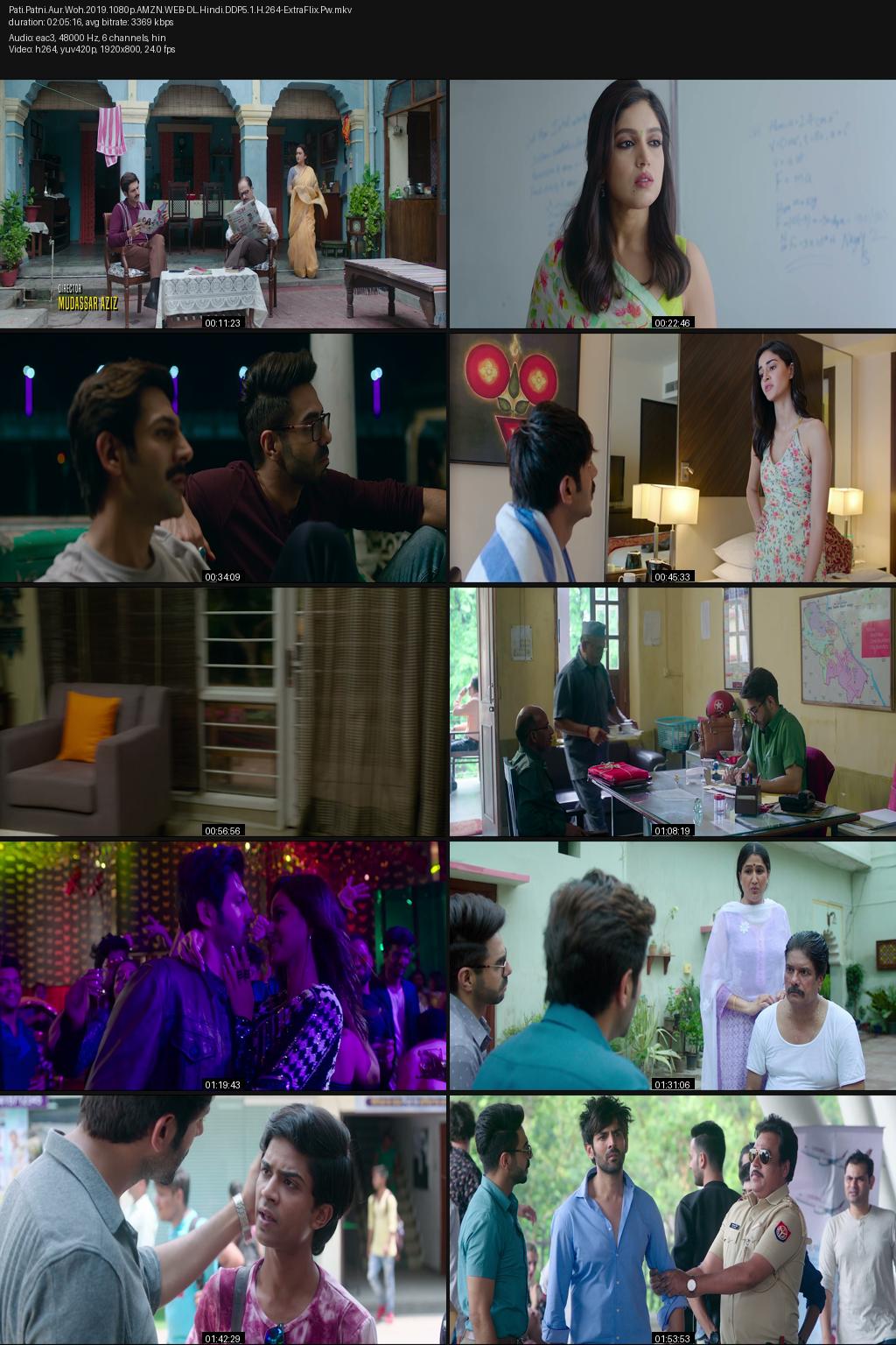 Pati Patni Aur Woh (2019) [Hindi] 1080p 720p 480p Amazon WEB-DL ESub Screenshots