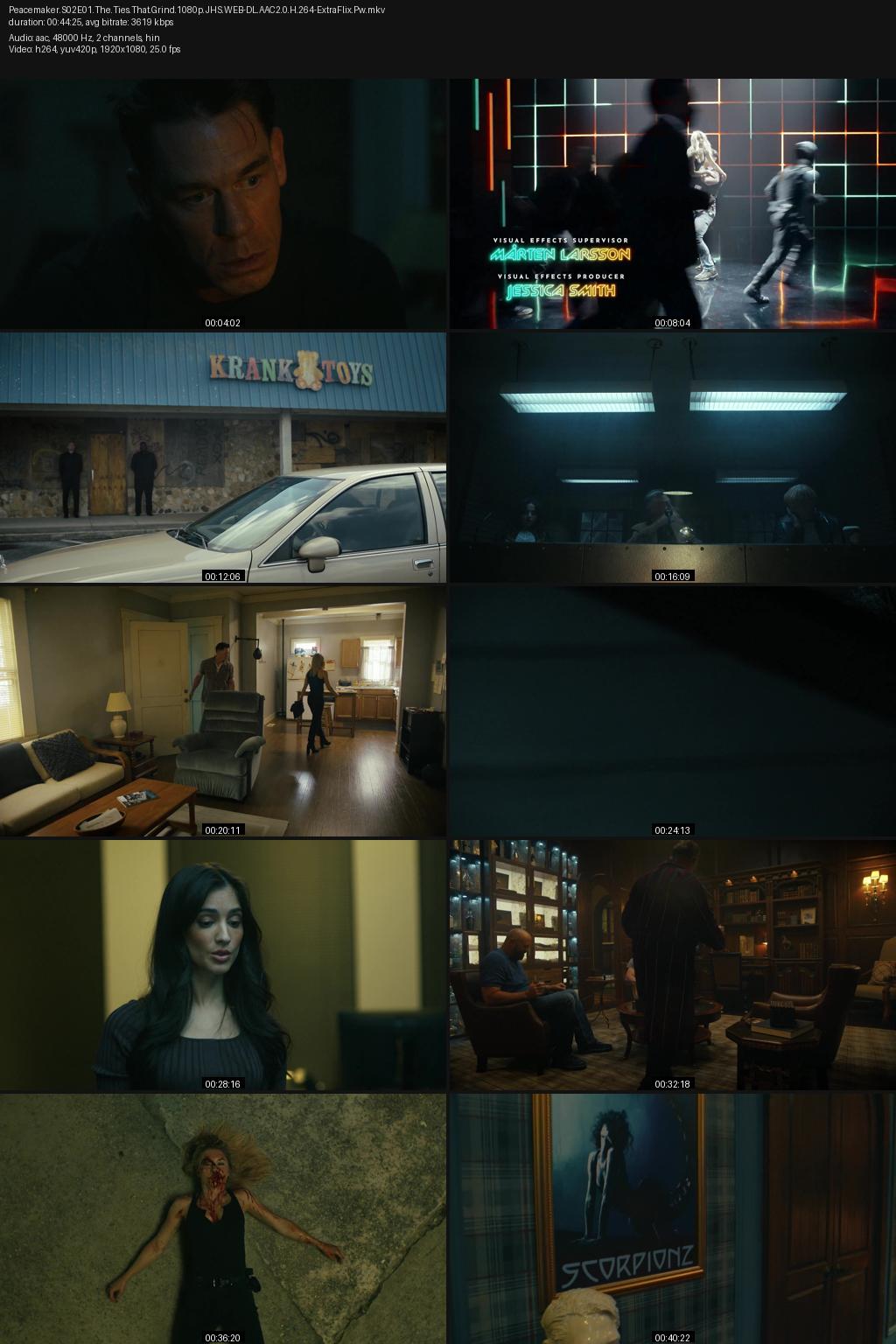 Peacemaker Season 2 (2025) [Hindi-English] 1080p 720p 480p JioHotstar WEB-DL ESubs Screenshots