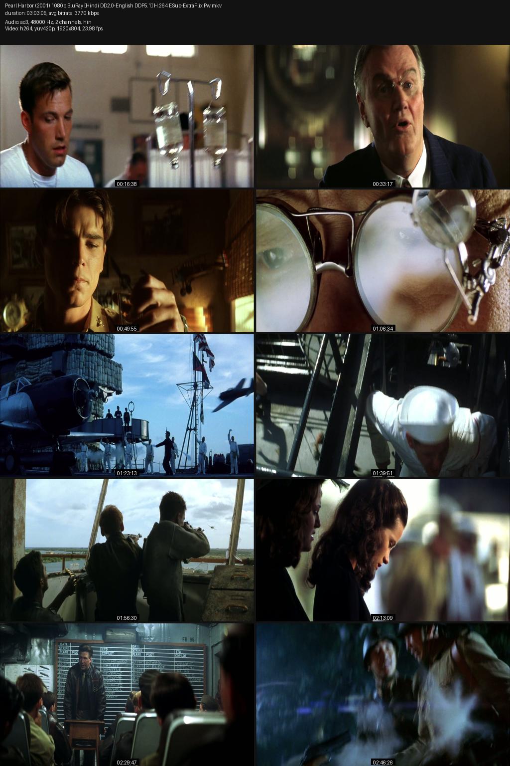 Pearl Harbor (2001) [Hindi-English] 1080p 720p 480p BluRay ESub Screenshots