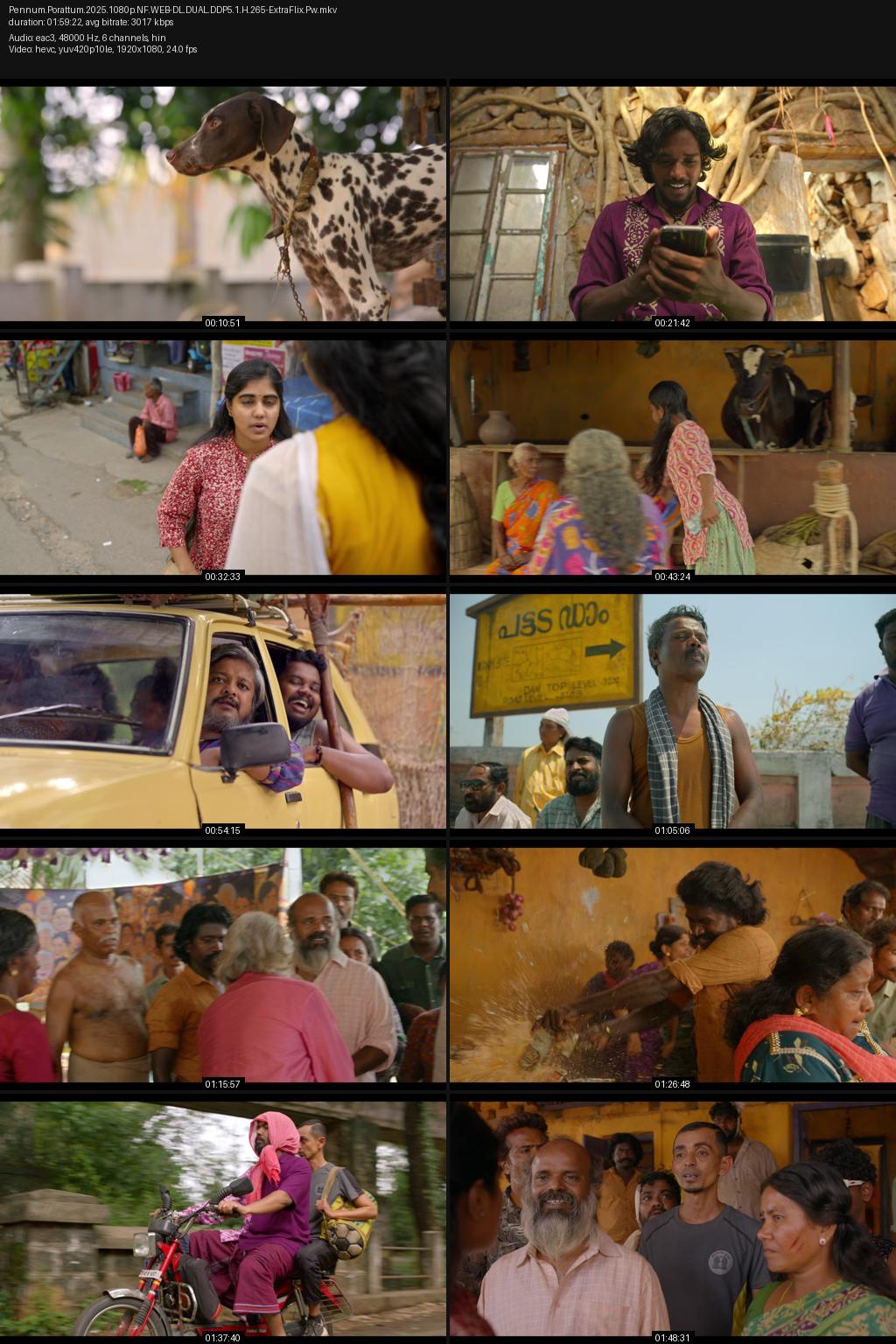 Pennum Porattum (2026) [Hindi-Malayalam] 4K 2160p 1080p 720p 480p Netflix WEB-DL ESub Screenshots