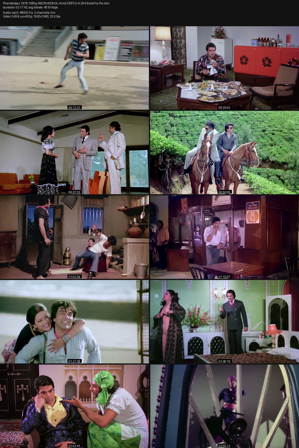 Phandebaaz (1978) [Hindi] 1080p 720p 480p Amazon WEB-DL ESub Screenshots