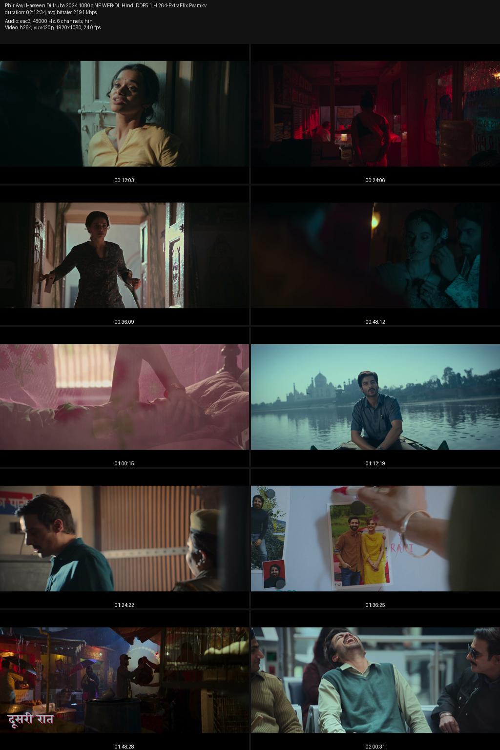 Phir Aayi Hasseen Dillruba (2024) [Hindi] 4K 2160p 1080p 720p 540p Netflix WEB-DL ESubs Screenshots
