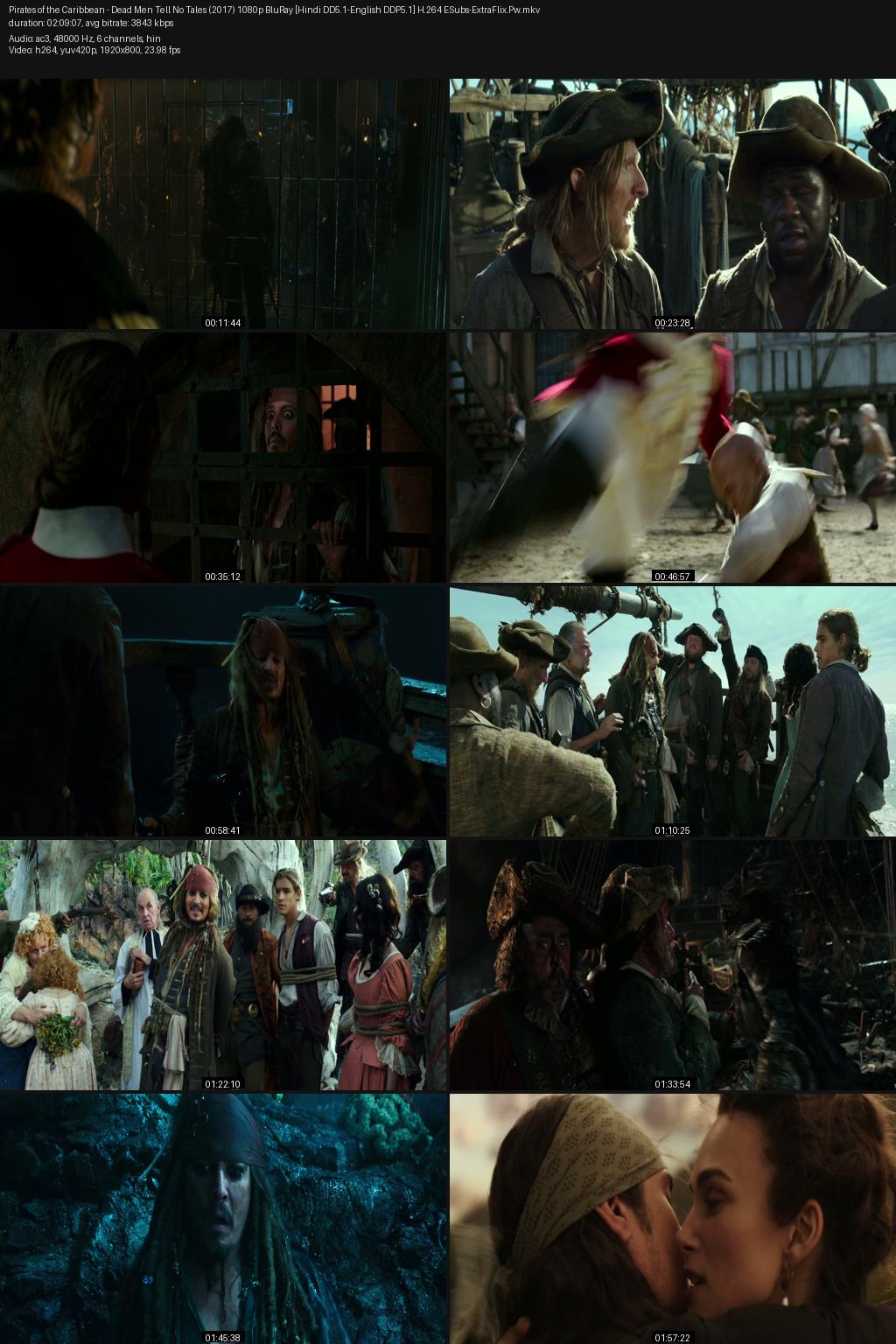 Pirates of the Caribbean: Dead Men Tell No Tales aka Salazar’s Revenge (2017) [Hindi-English] 1080p 720p 480p BluRay ESubs Screenshots