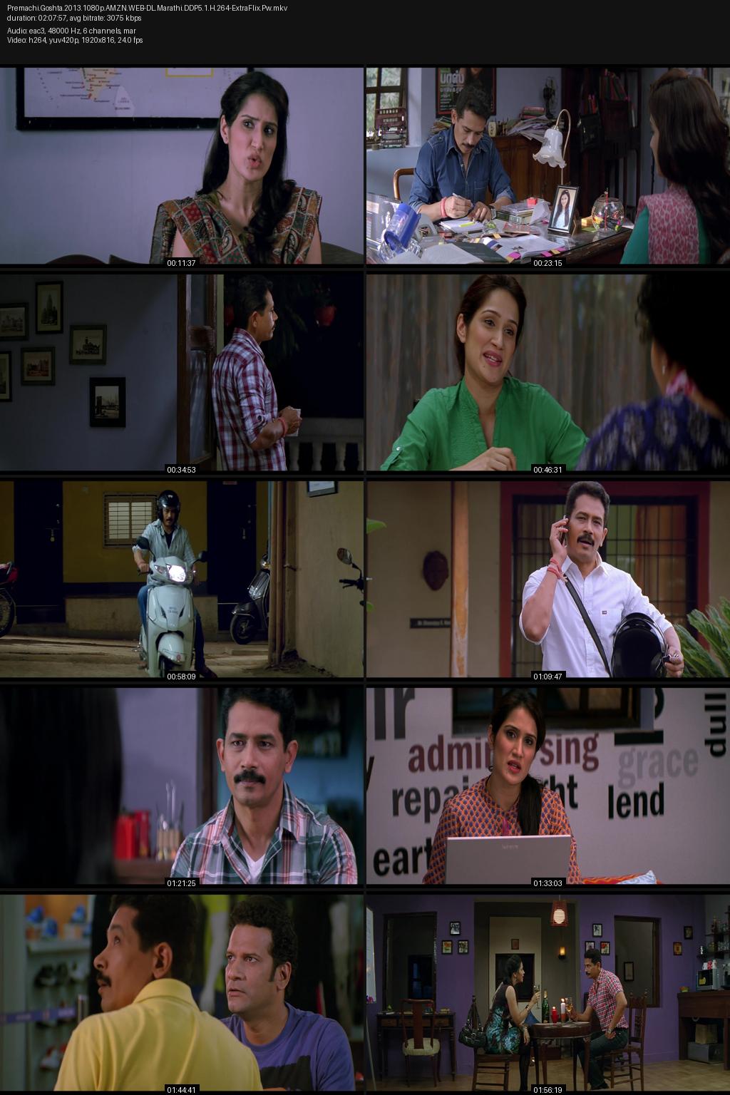 Premachi Goshta (2013) [Marathi] 1080p 720p 480p Amazon WEB-DL ESub Screenshots