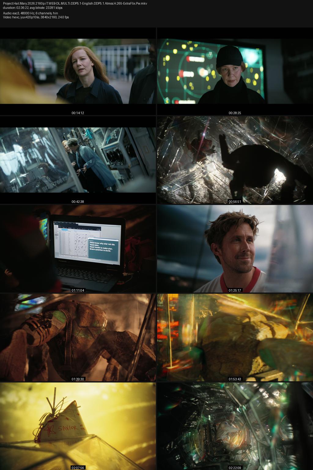 Project Hail Mary (2026) [Hindi-English] 4K 2160p 1080p 720p 480p iTunes WEBRip ESubs Screenshots