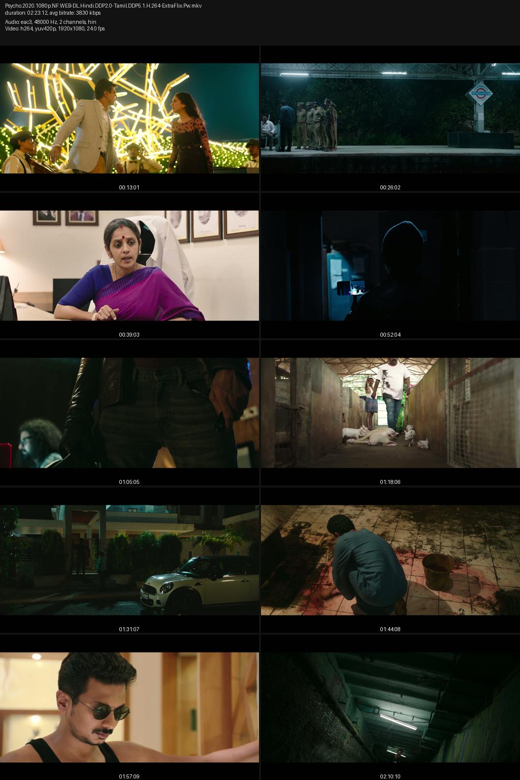 Psycho (2020) [Hindi-Tamil] UNCUT 1080p 720p 540p Netflix WEB-DL ESub Screenshots