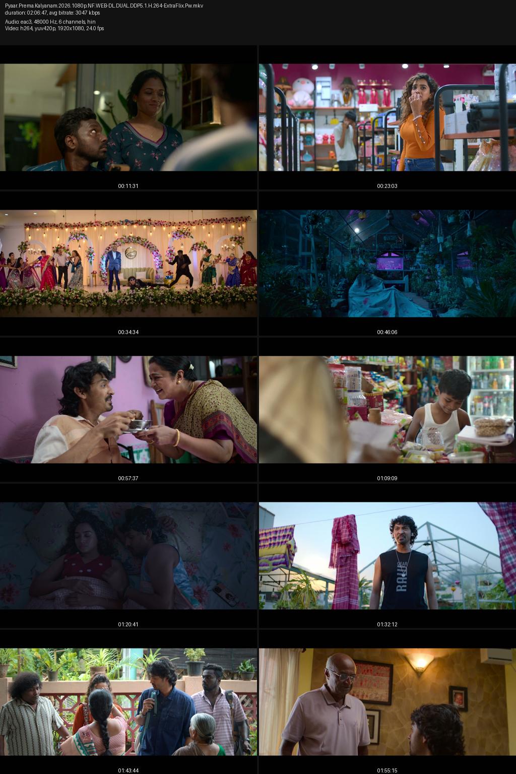 Pyaar Prema Kalyanam (2026) [Hindi-Tamil] 4K 2160p 1080p 720p 540p Netflix WEB-DL ESubs Screenshots