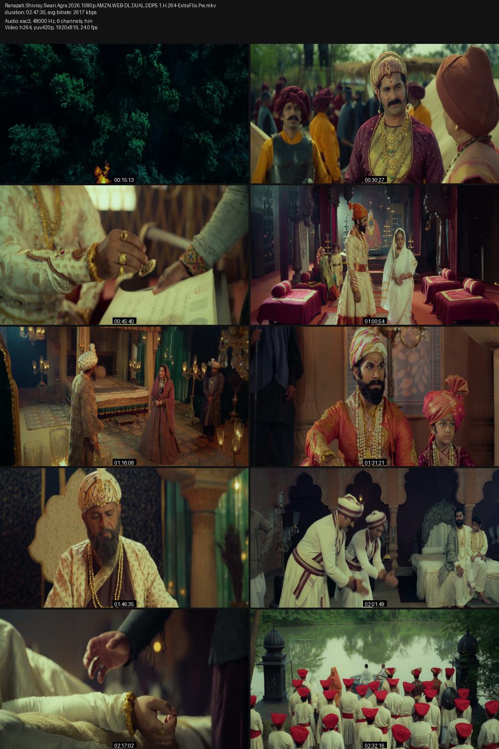 Ranapati Shivray Swari Agra (2026) [Hindi-Marathi] 1080p 720p 480p Amazon WEB-DL ESubs Screenshots