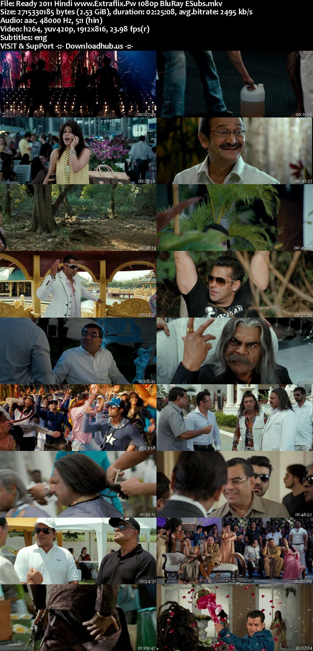 Ready (2011) [Hindi] 1080p 720p 480p BluRay ESub Screenshots