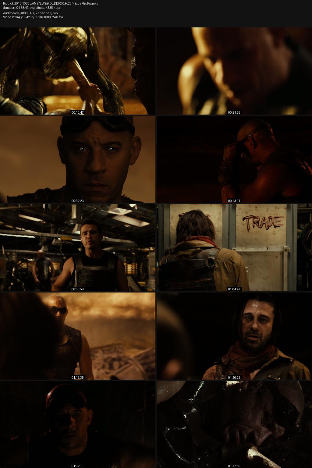 Riddick (2013) [Hindi-English] 1080p 720p 480p Amazon WEB-DL ESub Screenshots