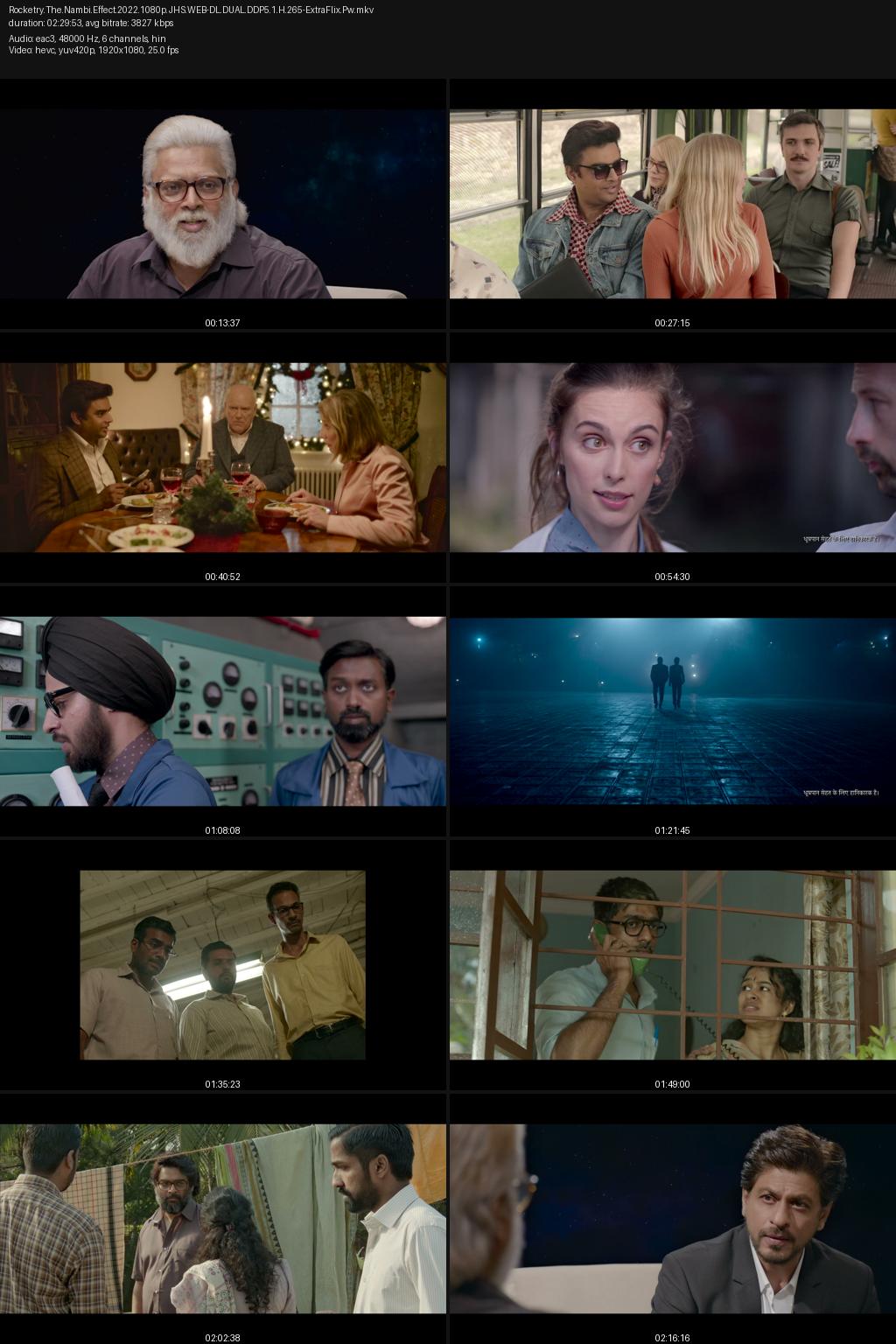 Rocketry: The Nambi Effect (2022) [Hindi] 4K 2160p 1080p 720p 480p JioHotstar WEB-DL ESub Screenshots