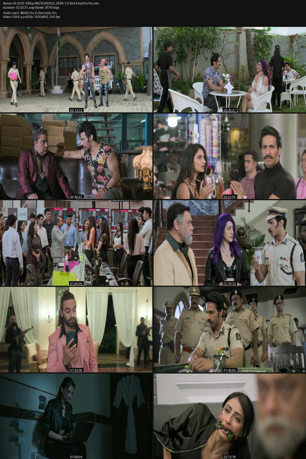 Romeo S3 (2025) Hindi 1080p 720p 480p Amazon WEB-DL ESub Screenshots