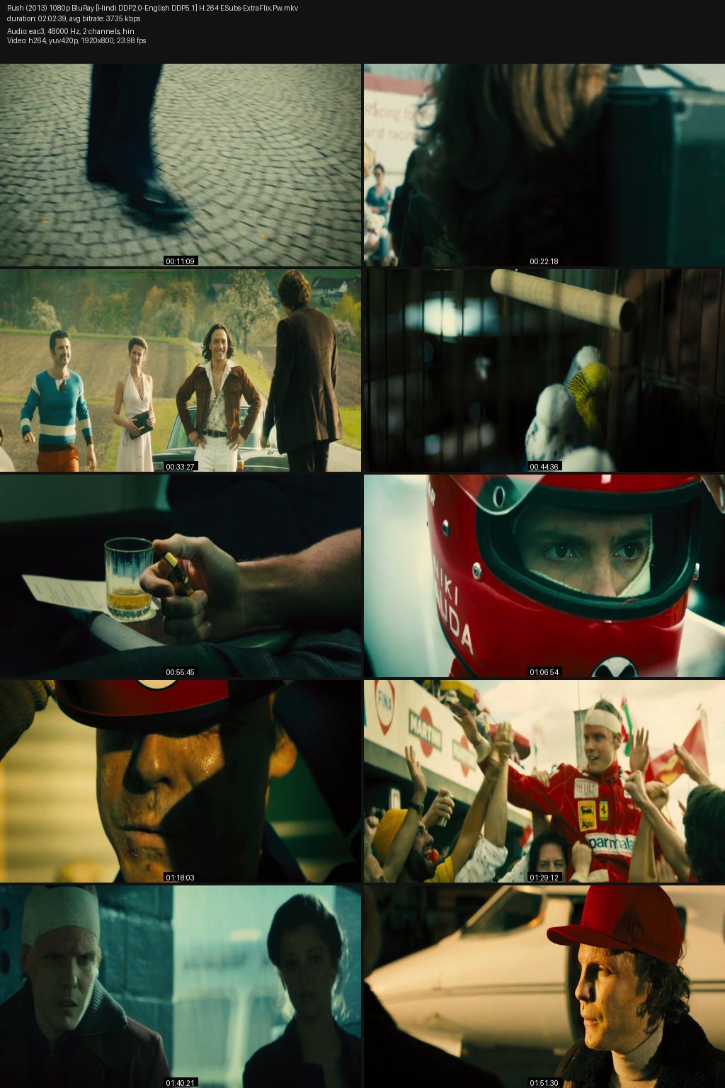 Rush (2013) [Hindi-English] 1080p 720p 480p BluRay ESubs Screenshots