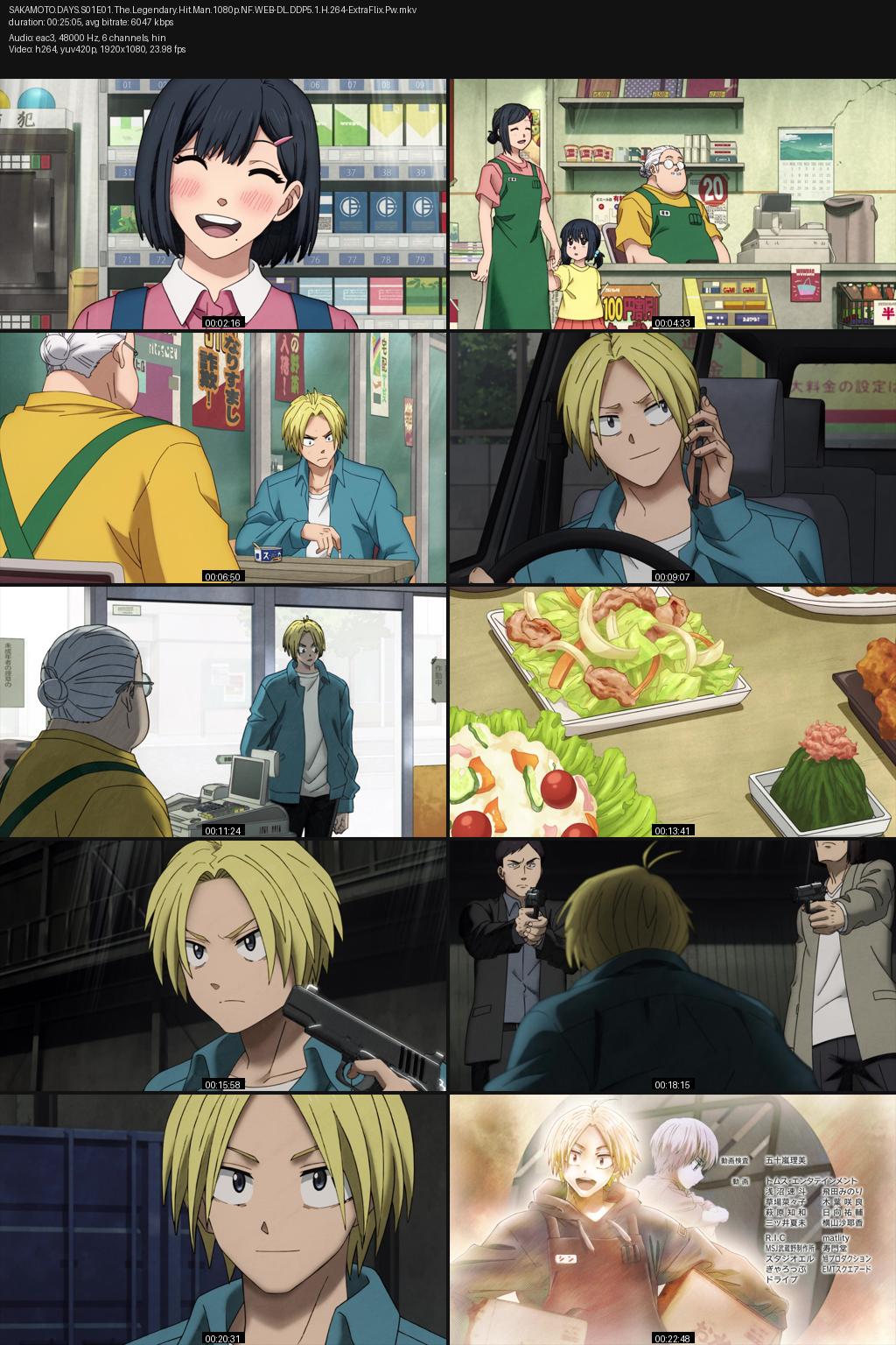 Sakamoto Days Season 1 (2025) [Hindi-Japanese] 1080p 720p 480p Netflix WEB-DL ESubs Screenshots