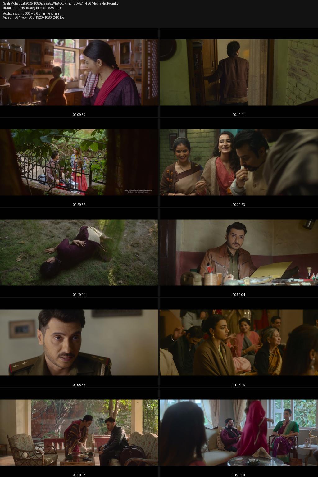 Saali Mohabbat (2024) [Hindi] 4K 2160p 1080p 720p 480p ZEE5 WEB-DL ESub Screenshots