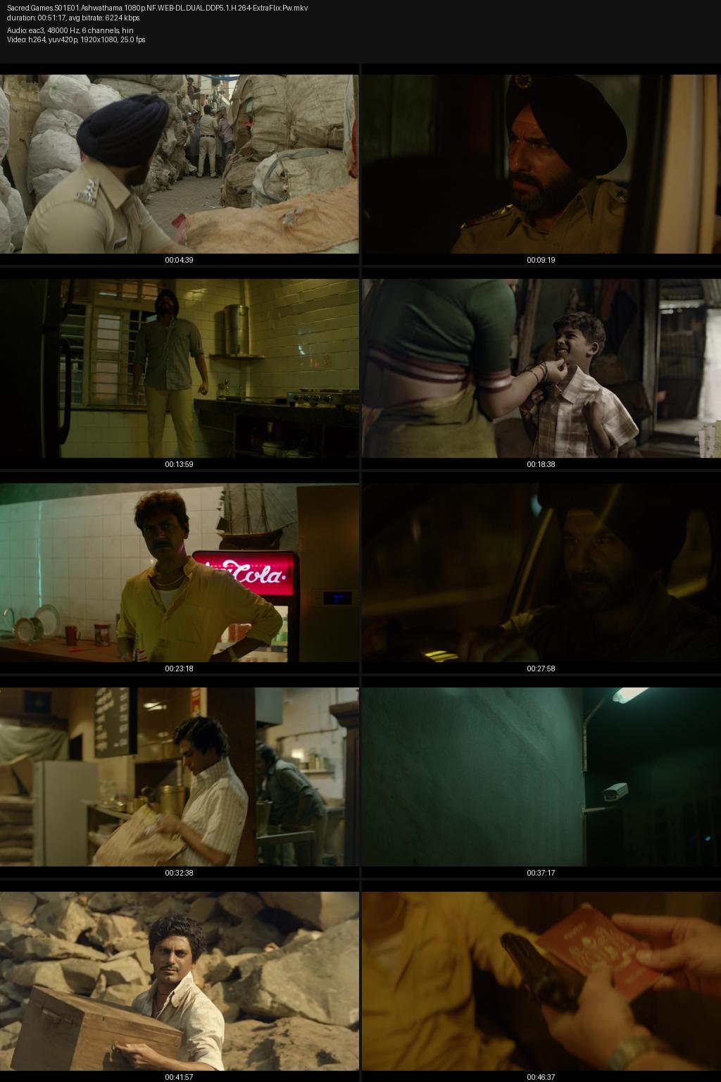 Sacred Games Season 1 (2018) [Hindi] 1080p 720p 480p Netflix WEB-DL ESubs Screenshots