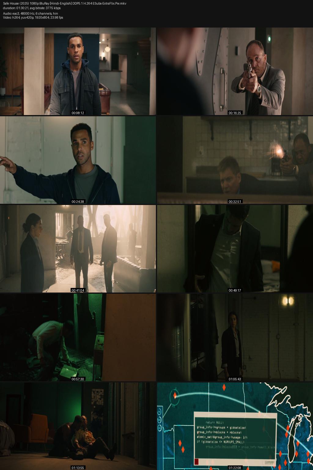 Safe House (2025) [Hindi-English] 1080p 720p 480p BluRay ESubs Screenshots
