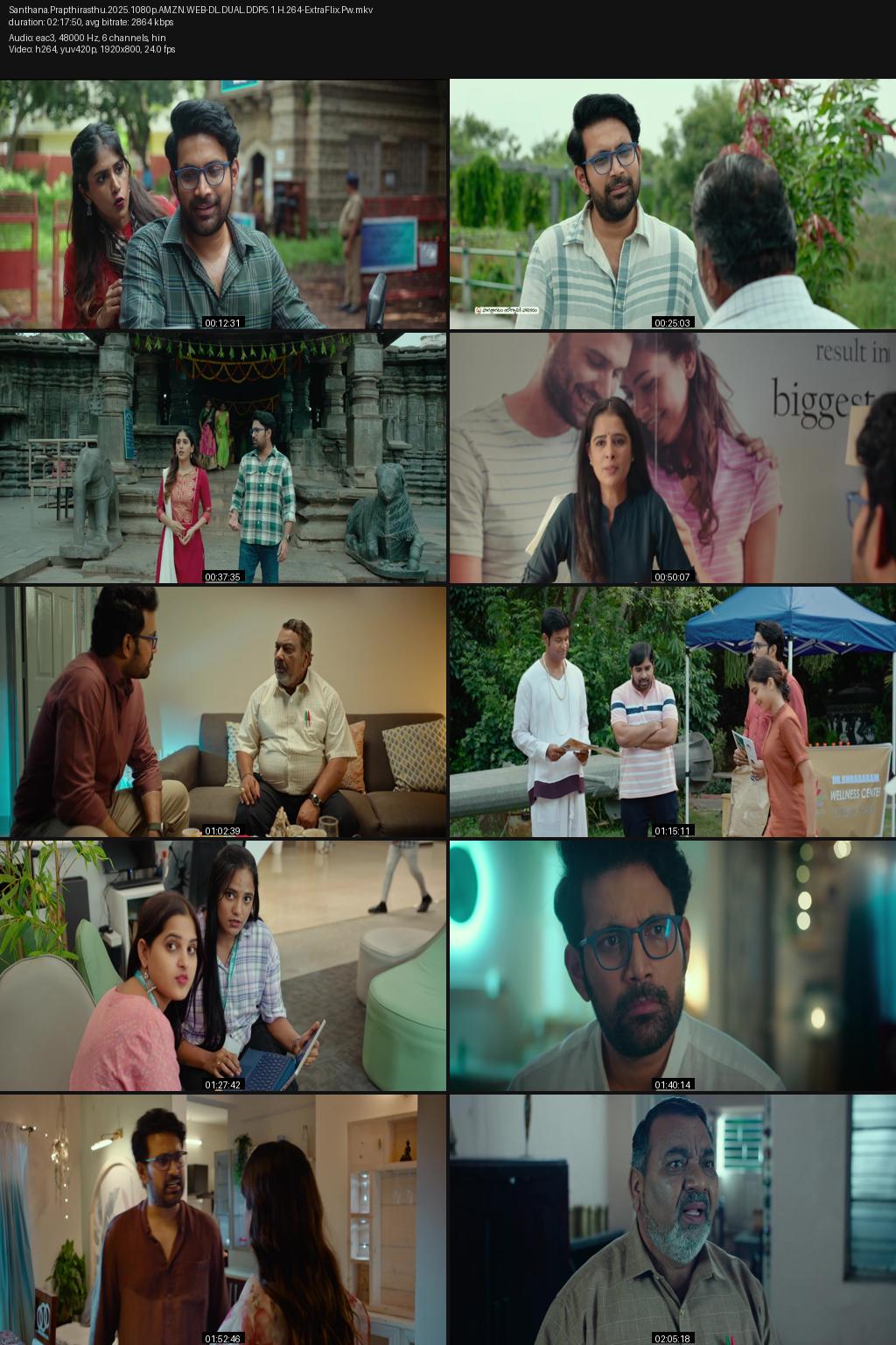 Santhana Prapthirasthu (2025) [Hindi-Telugu] 1080p 720p 480p Amazon WEB-DL ESub Screenshots