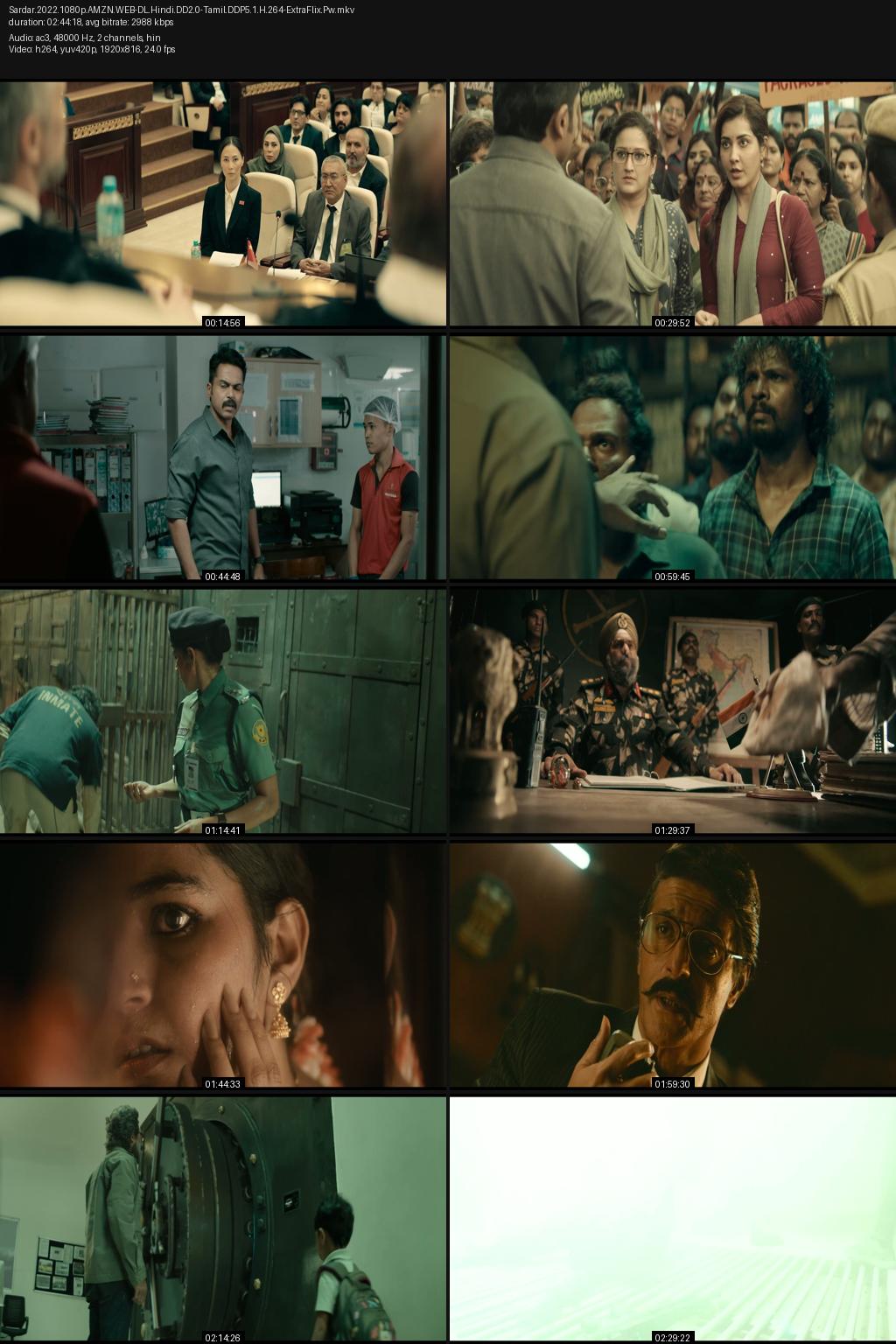 Sardar (2022) [Hindi-Tamil] UNCUT 4K 2160p 1080p 720p 480p Amazon WEB-DL ESub Screenshots