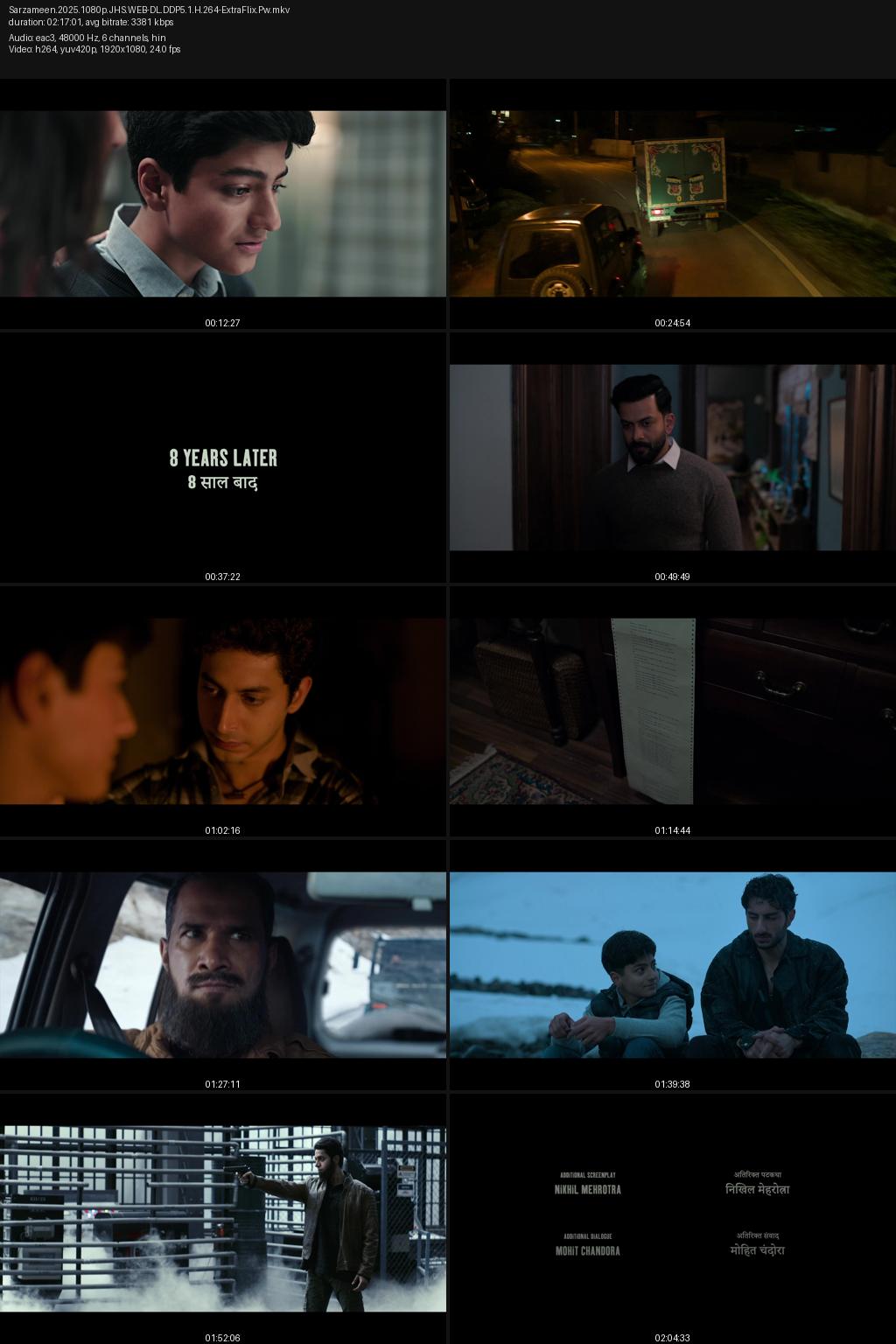 Sarzameen (2025) Hindi 4K 2160p 1080p 720p 480p JioHotstar WEB-DL ESub Screenshots